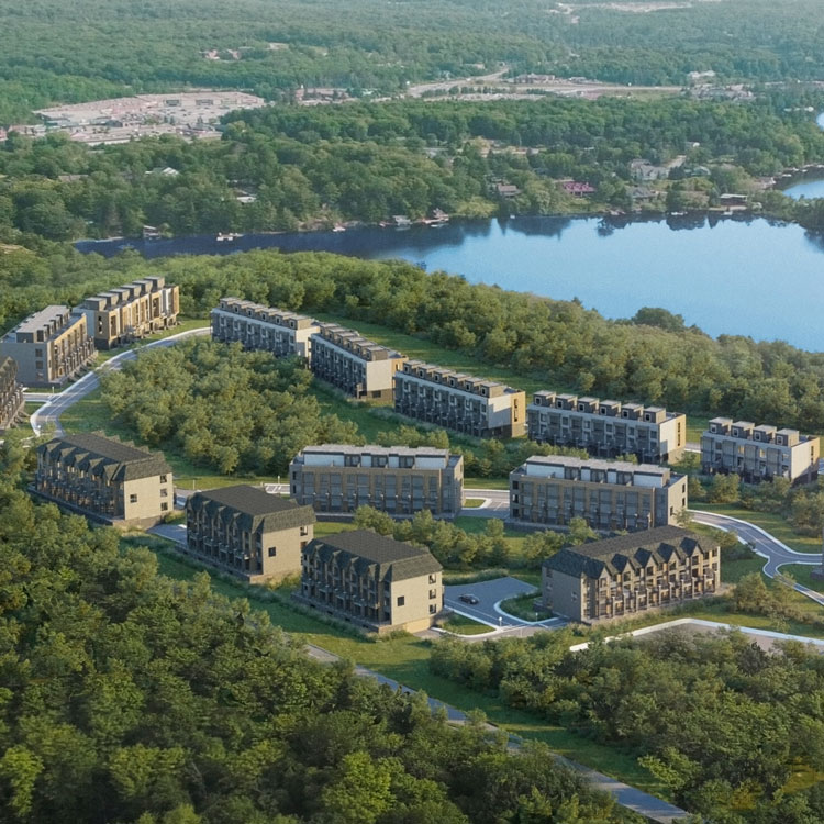 Project rendering for The Summit Muskoka